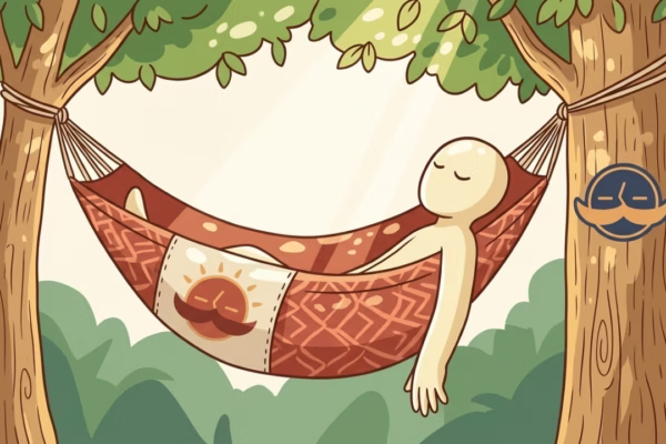 Person resting outdoors in sunlight, eyes closed, relaxed, mid-season break from training